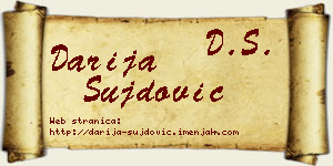 Darija Šujdović vizit kartica